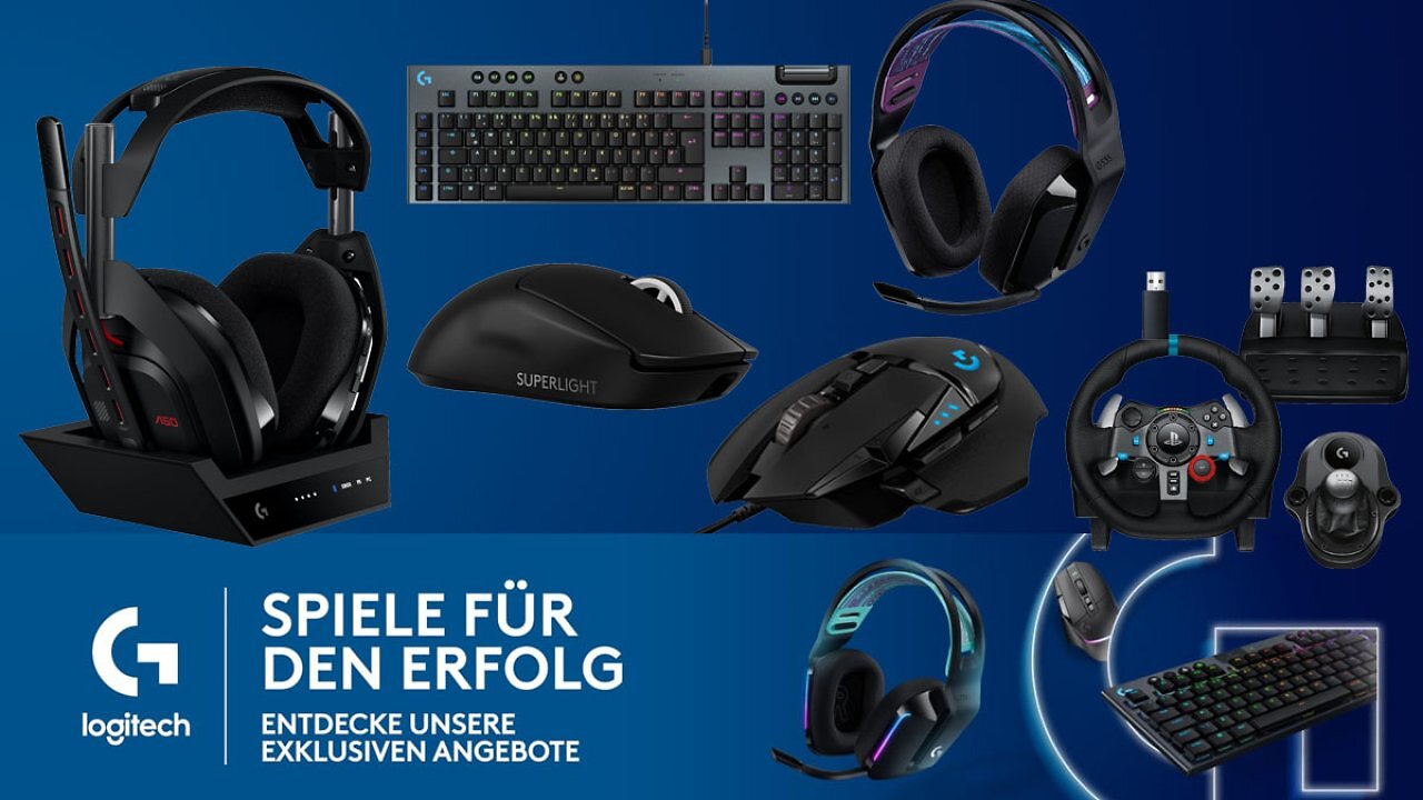 [23/06/2026] Logitech Gaming-Zubehör günstiger: Diese Prime-Deals nicht verpassen - Mäuse, Tastaturen, Headsets und mehr