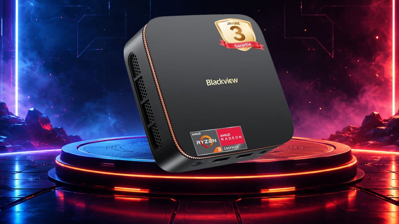 [24/06/2026] Unsere Leser sparen extra: Mini-PC rutscht bei Amazon unter 300€ - mit Ryzen 3, 16 GB RAM, 512 GB SSD & Win 11 Pro