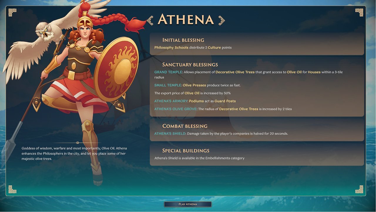 [09/06/2026] Bauen wir unsere Stadt zu Ehren von Göttin Athena, haben wir Zugriff auf verschiedene Boni und Verbesserungen.