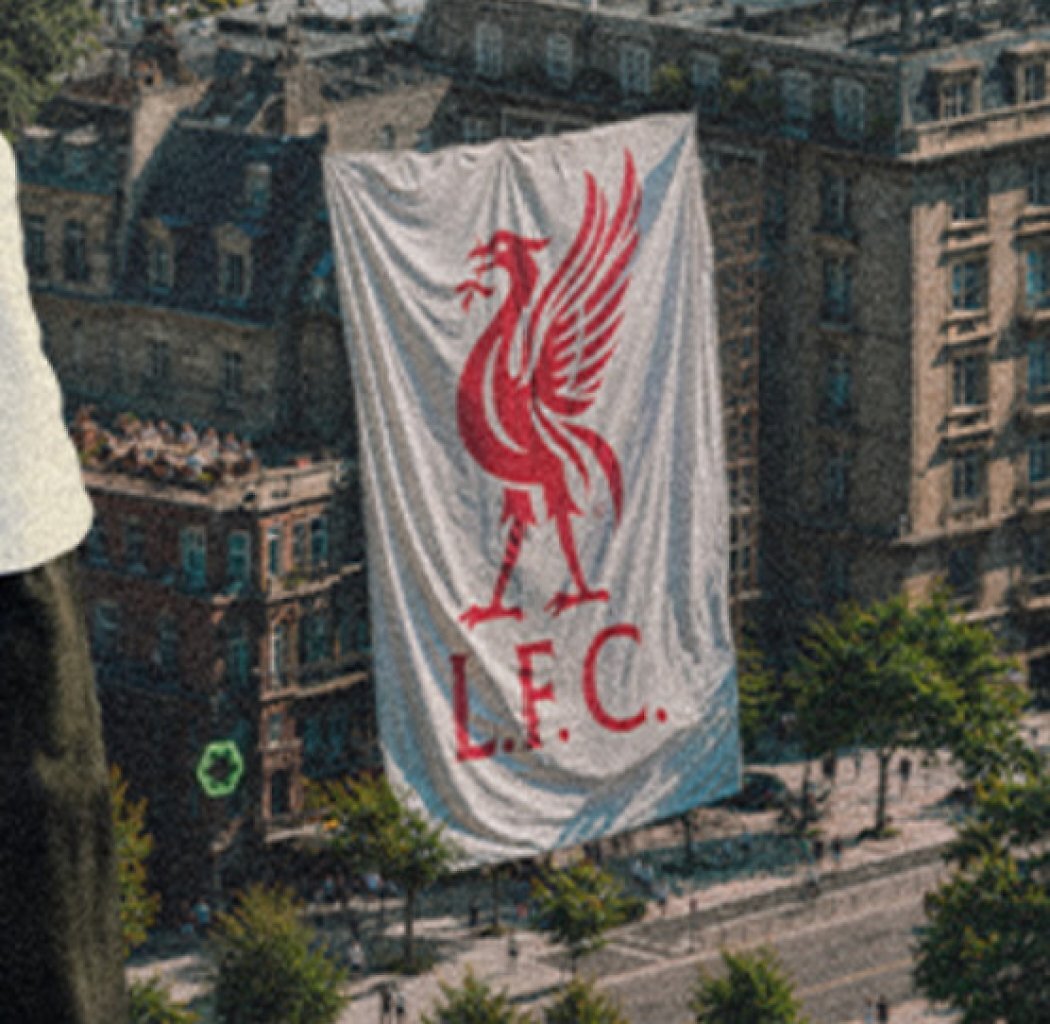 [23/07/2026] FC Liverpool - Ein Banner zeigt den englischen Traditionsverein und ehemaligen Klub von Kloppo.