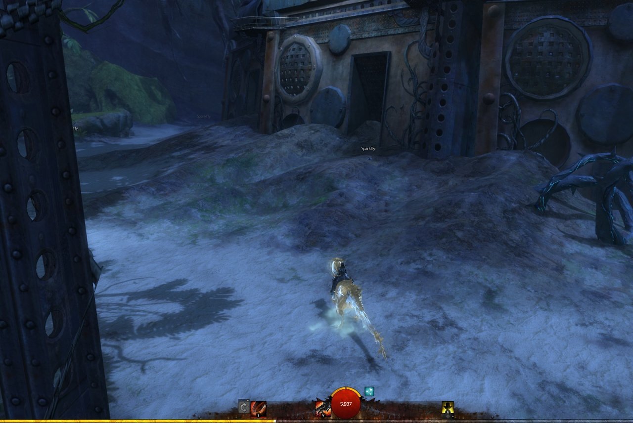 [02/07/2026] Dieses Bild habe ich meinem Kollegen geschickt - und schaut euch mal an, wie wenig man hier tatsächlich sieht. Ein Sturmwind aus WoW erkennt man sicherlich direkt an den ikonischen Toren, bei Fort Trinity haben lediglich die blauen Ranken gereicht.