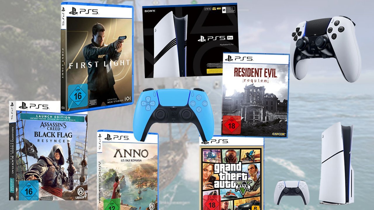 [17/07/2026] PS5 günstiger kaufen: Amazon mit Bestpreis - auch für Controller und Spiele gibt's Rabatt-Angebote