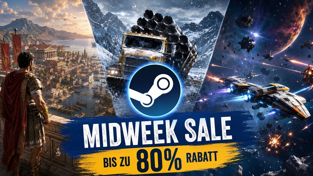 [21/07/2026] Beim aktuellen Midweek Sale von Steam gibt es Rabatte von bis zu 80 Prozent - auch auf viele deutsche Spiele.