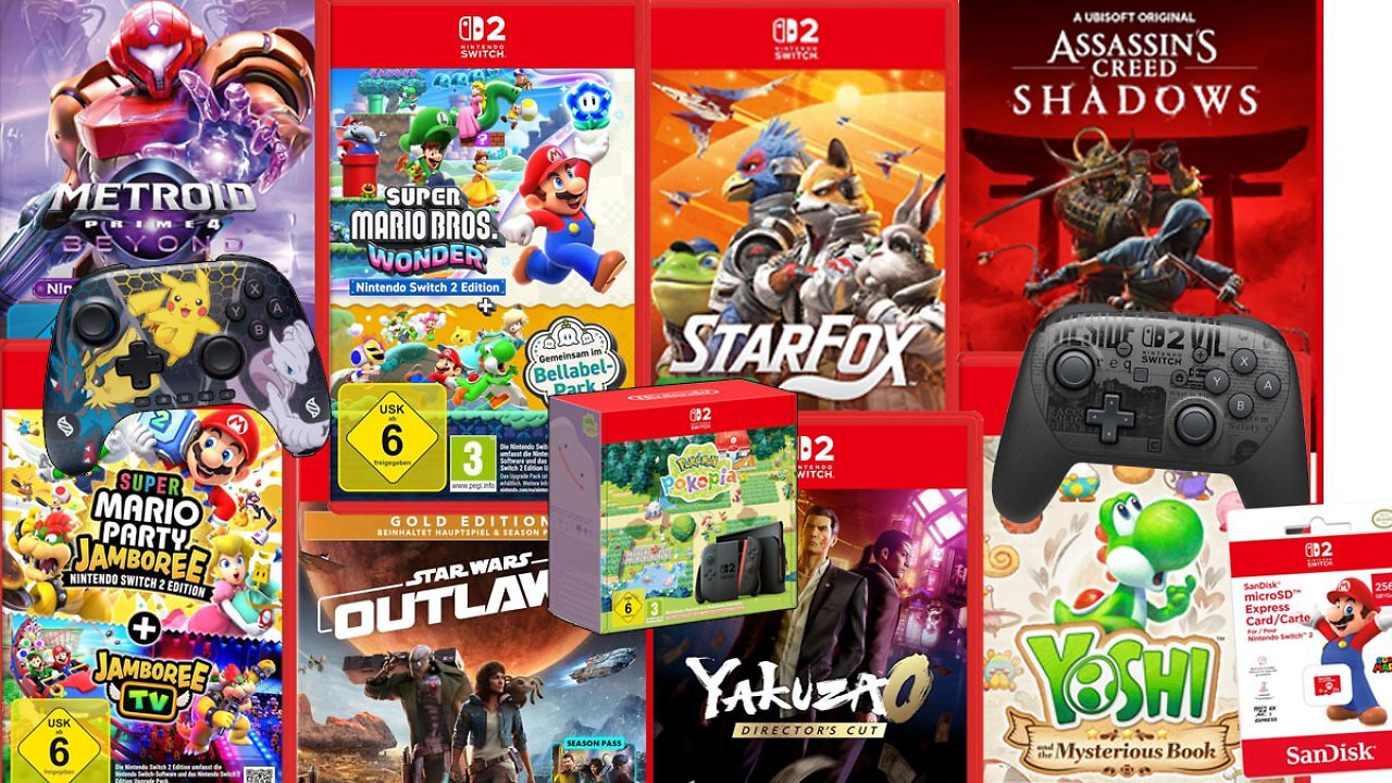 [08/07/2026] Switch-2-Deals bei Amazon: Gerade günstiger gibt's Konsole, Spiele & Zubehör - wie lange?