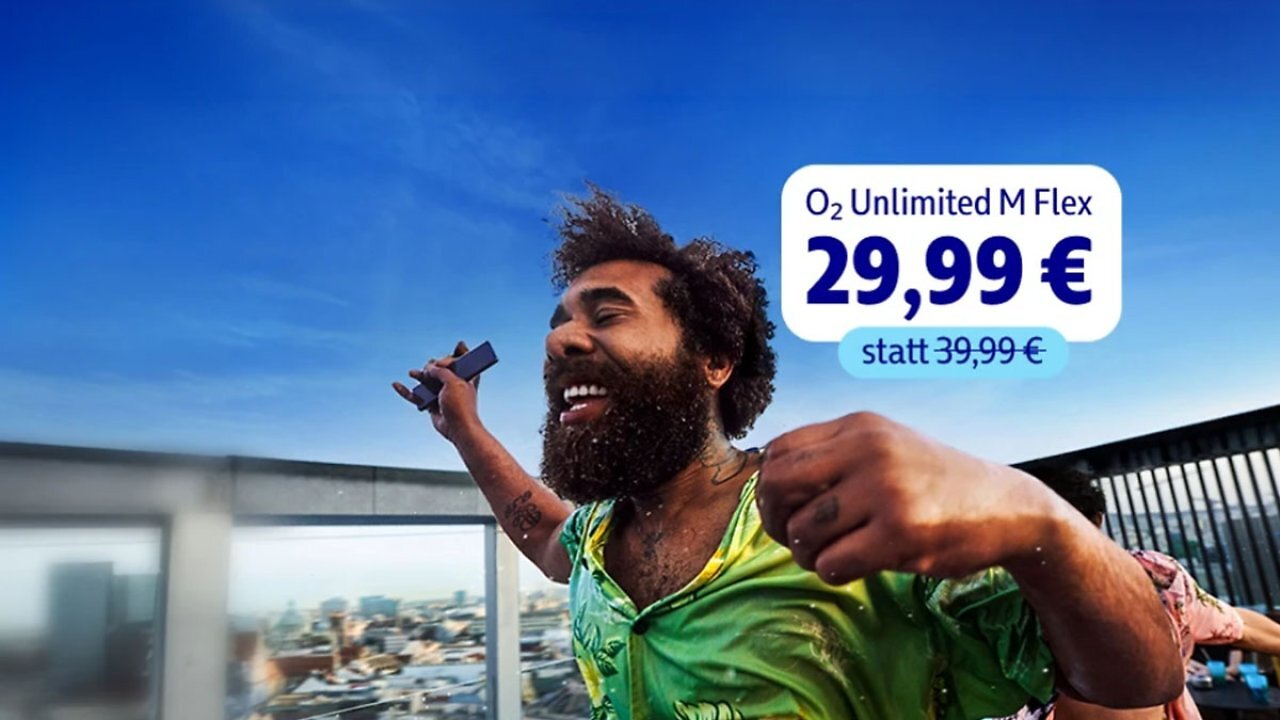 [16/07/2026] Unbegrenztes Datenvolumen für 29,99 Euro: 5G-Mobilfunktarif monatlich kündbar - o2-Aktion läuft nur kurz