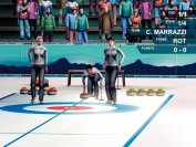 Spaßig adaptiert: Beim digitalen Curling zählen Augenmaß und Strategie. 