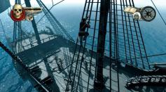 Auf hoher See trifft die Black Pearl auf die Flying Dutchman und deren Mannschaft. Über die Takelage infiltrieren Sie den Kahn von Davy Jones. (Xbox360