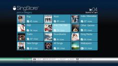 Singstore: Online erstehen Sie neue Songs, die fein säuberlich nach Genres gelistet sind. 