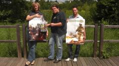 Dominic, Simon und Andy (von links)
