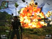 Ihr seht einfach keine Fluchtmöglichkeit aus dem Dschungelcamp? Dann macht's wie Rico aus Just Cause 2, packt euren mechanischen Haken aus und hängt euch einfach an ein Schiff, ein Flugzeug oder sonstwas - Völlig egal, hauptsache, ihr kommt da raus!