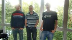Cynamite-Podcast 132 mit Dominic, Thomas und Matti (v.l.n.r.).