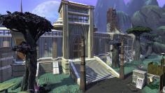 Star Trek Online: Der Botschaftsaußenposten auf Neu Romulus, den Flottenmitglieder erweitern können.