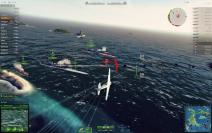 World of Warplanes: Ein gegnerischer Spieler will unsere Schiffe auf den Meeresgrund schicken. Nicht mit uns: Wir kurven hinter ihn und greifen an.
