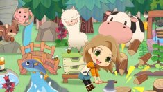 Story of Seasons: Pioneers of Olive Town: Farmer, die auf Kühe starren (5)