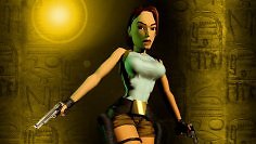 Lara Croft aus Polygonen