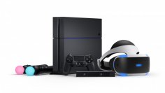 Die komplette PlayStation-VR-Familie auf einen Blick: Sony band bereits vorhandene Hardware wie die PlayStation-Kamera oder die Move-Controller in die Entwicklung seiner VR-Brille ein.