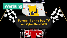 CyberGhost VPN für 1,99 Euro/Mo: Jetzt Formel 1 ohne Pay-TV genießen!