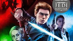 Das Cover des Romans Star Wars Jedi: Battle Scars mit Cal, Cere, Merrin und Greez sowie dem Fünften Bruder.