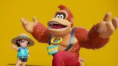 Donkey Kong lacht.