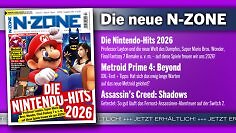 N-ZONE 02/26: Coverstory zu den Nintendo-Hits 2026, Test zu Metroid Prime 4: Beyond, Assassin's Creed Shadows u. v. m.