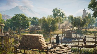 Steppe: Die Spielwelt von Assassin's Creed: Origins ist nicht nur riesig, sondern auch sehr abwechslungsreich. (PC