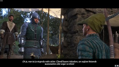 Kingdom Come: Deliverance -&nbsp;Bevor wir mitwürfeln dürfen, müssen wir uns erstmal Zutritt zum Banditenlager verschaffen.&nbsp;