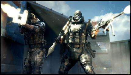 Poser: Die Army of Two zeigt ihre Hi-Tech-Ballermänner.
