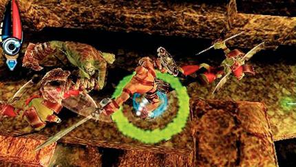 Wüterich: Der Krieger -- wird im Spiel Wächter genannt -- streckt mit seinem großen Schwert die Handlanger des Tyrannen nieder. Sein Holzschild gewährt ihm nur bedingt Schutz. 