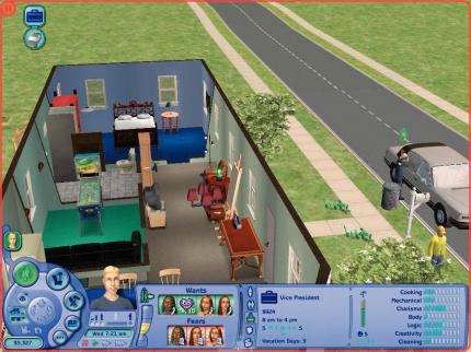 Die Sims: Die Lebenssimulation gilt mit ihrer offenen Spielwelt ebenfalls als Free-Roaming-Game. 