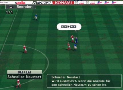 Der ausführliche Trainings-Modus erläutert jede Steuerungsfinesse, wie das schnelle Ausführen von Freistössen. 