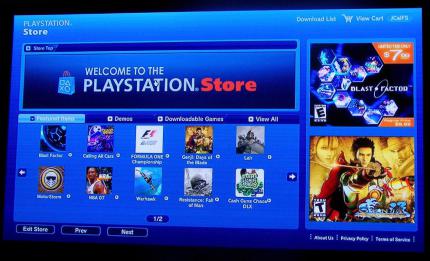 Hat mehr zu bieten: Das U.S.-Pendant des deutschen PlayStation Stores.