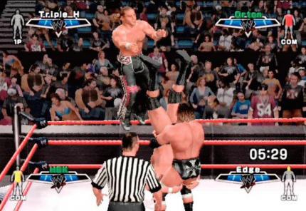 In Tag-Team-Matches bearbeitet ihr eure Gegner zu zweit mit Kombo-Manövern. 