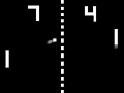 Pong: Simples Konzept, hoher Suchtfaktor. Pong war der Beginn der Videospielära. 