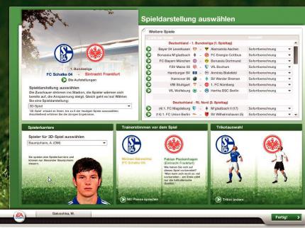 Ob wir einen Kicker aktiv steuern wollen, lässt sich vor jedem Spiel neu auswählen. 