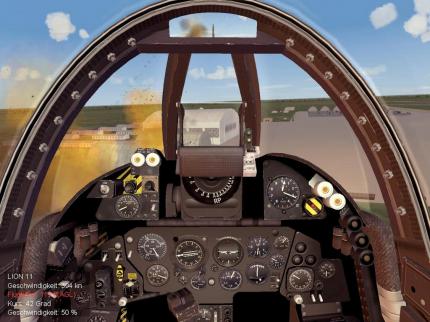 Während die Flugzeuge zwar wenig detailliert, aber durchaus ansehnlich sind, herrscht am Boden Polygon-Armut und Textur-Tristesse. 