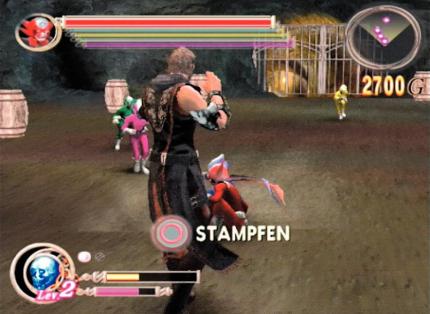 Power Rangers plattmachen: Liegt ein Feind auf dem Boden, kann auch nachgetreten werden. 