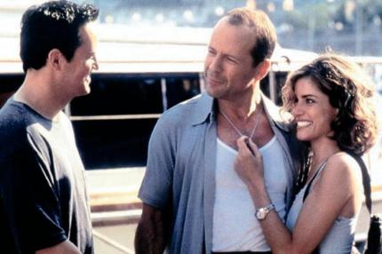 Oz (Matthew Perry) mit Killer "Tulpe" (Bruce Willis) und Jill (Amanda Peet) 