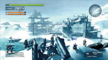 In den Mehrspielergefechten geht’s trotz der kühlen Umgebung heiß her -- Überlebenstipp: Steigen Sie in einen Mech! (Xbox360) 