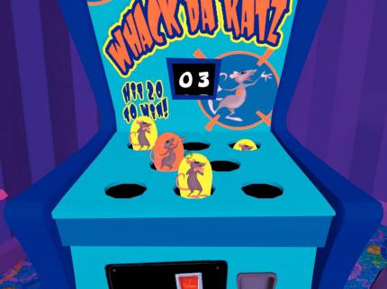 Wie im ersten Sam &amp; Max müssen Sie in einem Minispiel Ratten an einem Spielautomaten aufmischen. Diesmal wird scharf geschossen. 