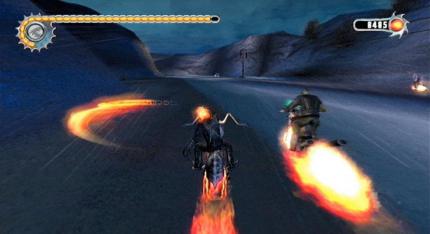 Schwing dein Ding: Sogar auf dem Moped muss Johnny fiese Monster verdreschen. 