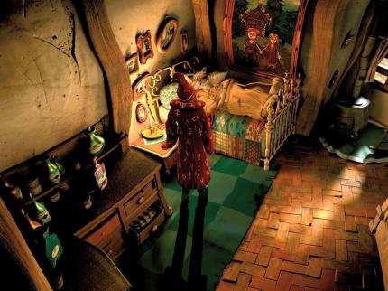 Der Wolf hat sich den Magen vollgeschlagen. Märchenfreunde können sich denken, wen das versoffene Vieh gerade verspeist hat. (PC) 
