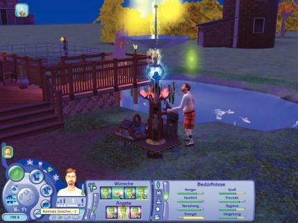 Erfüllen wir die Wünsche der Sims, können wir uns diese Wettermaschine leisten -- damit ändern wir das Wetter jederzeit. 