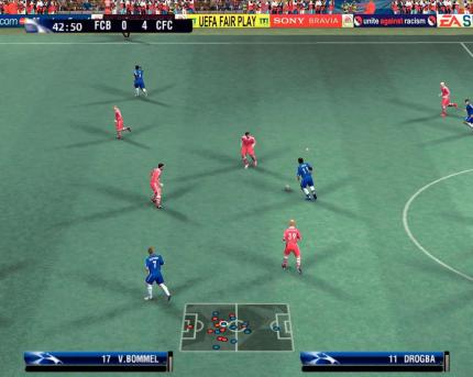 Die maue PC-Technik (die Version für die Xbox 360 sieht ungleich besser aus) haben die Entwickler unverändert aus Fifa 07 übernommen. 