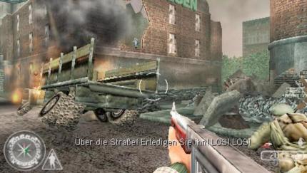 Der Scharfschütze dort drüben im Gebäude hat drei Ihrer Kameraden auf dem Gewissen. Jetzt sind Sie am Zug. 