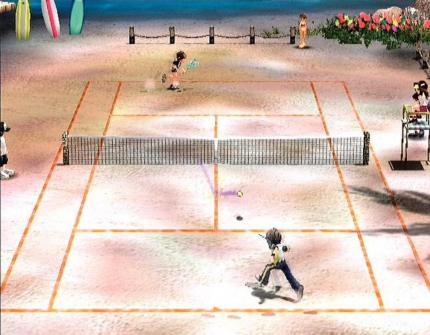 Optische Hilfe: Bei jedem Schlag werden Ihnen die Flugbahn und der ungefähre Aufschlagpunkt des Balls angezeigt. In einigen Spielen müssen Sie aber ohne dieses Feature auskommen. 