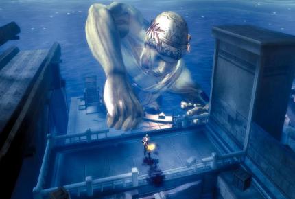 In den ersten Spielminuten treten Sie gegen den Koloss von Rhodos an -- spektakulärer kann ein Abenteuer nicht beginnen. (PS2) 