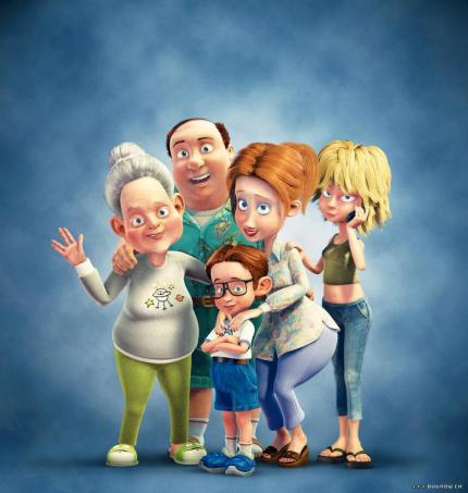 Von links nach rechts: Mommo Nickle, Fred Nickle, Lucas Nickle, Doreen Nickle und Tiffany Nickle 