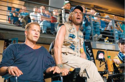 Fred (Til Schweiger, li.) bekommt Ärger mit dem fiesen Rolli Ronnie (Christoph Maria Herbst) 