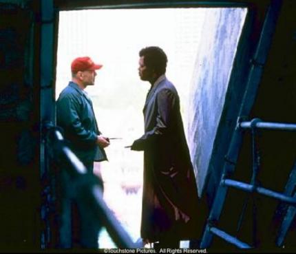 Unbreakable: Unzerbrechlich - Bruce Willis und Samuel L. Jackson 