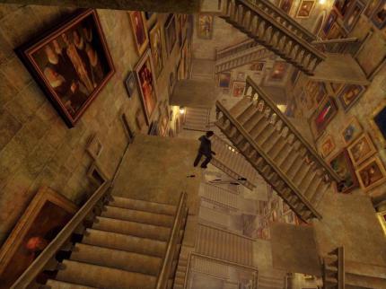 Das aus den Potter-Filmen wohlbekannte große Treppenhaus. Durch die beweglichen Treppen ziehen sich die Laufwege mitunter aber noch zäher.